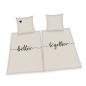 Preview: Partnerbettwäsche beige Bettwäsche Set Partner HERDING HOME